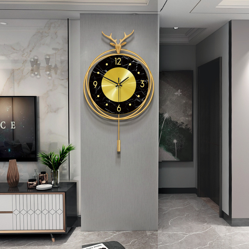 Luxury Lifestyle Homes - Jam dinding kepala rusa bergaya mewah