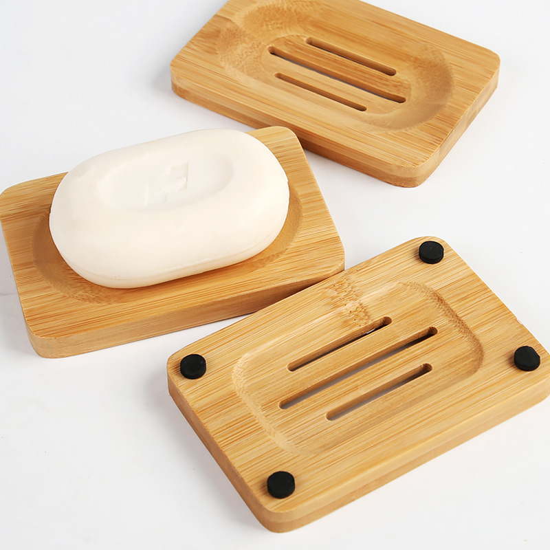 Bamboo Cutlery Set - 1 Buah Tempat Sabun Kayu Bambu,