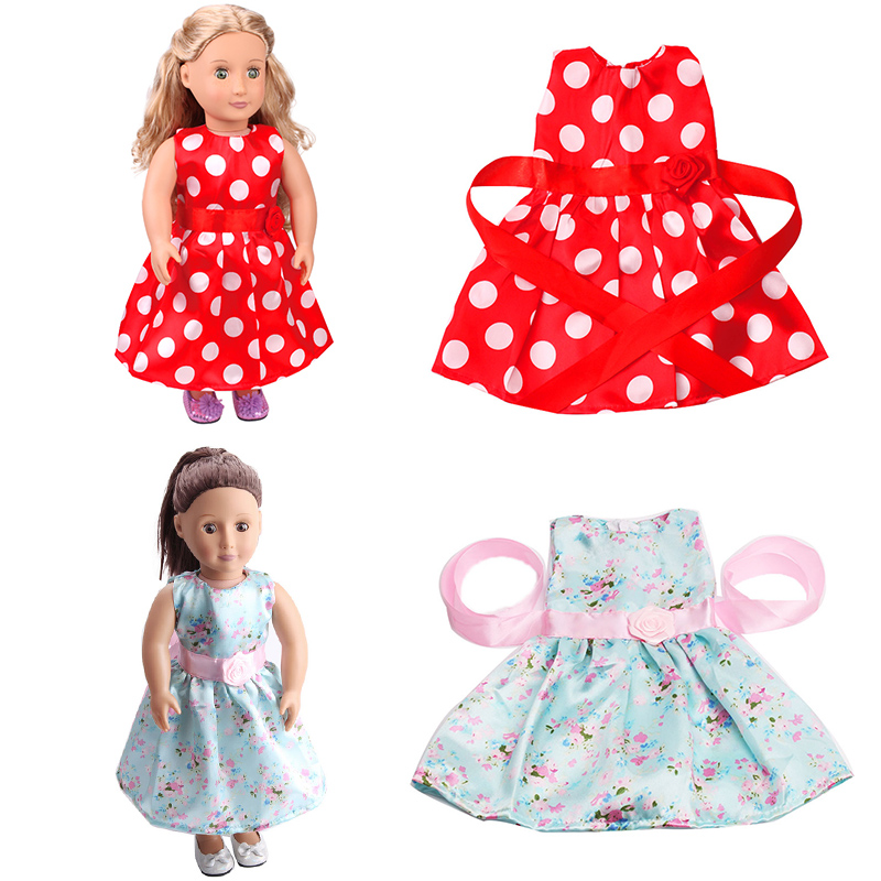 Luxury Lifestyle Dress - Gaun Boneka 18 Inch dengan Sabuk