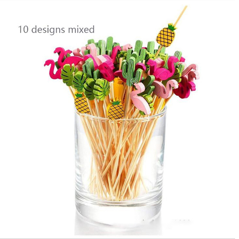 Bamboo Cutlery Set - 100pcs12cm Tusuk Sate Bambu Buffet Cupcake