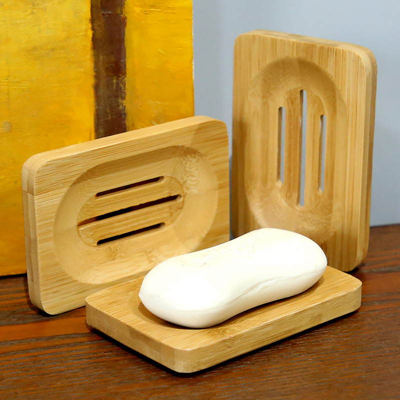 1 Buah Tempat Sabun Kayu Bambu - Bamboo Cutlery Set ulasan dan harga