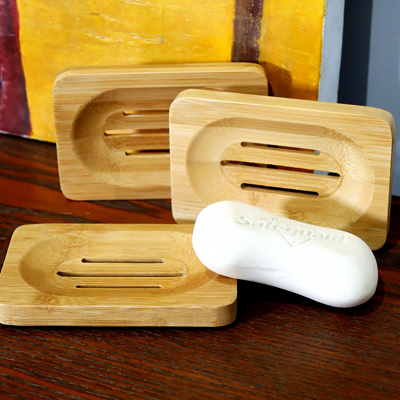 1 Buah Tempat Sabun Kayu Bambu - Bamboo Cutlery Set ulasan dan harga