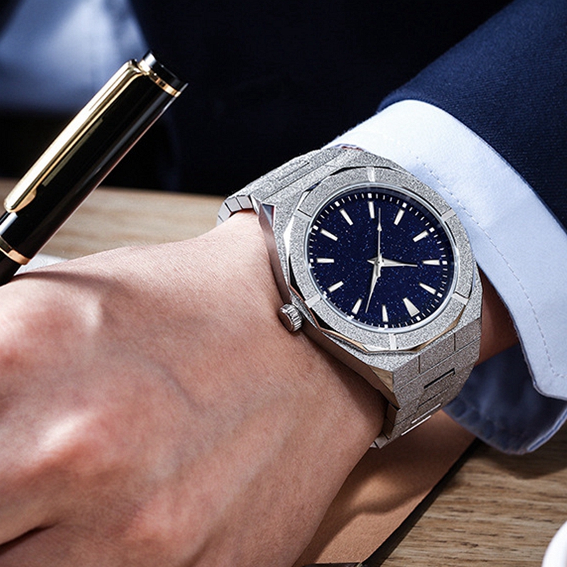 Jam Tangan Emas Stardust Brush - Luxury Lifestyle Gifts ulasan dan harga