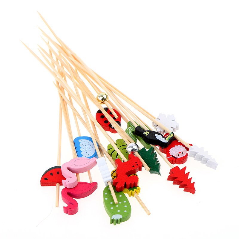 100pcs12cm Tusuk Sate Bambu Bu - Bamboo Cutlery Set ulasan dan harga