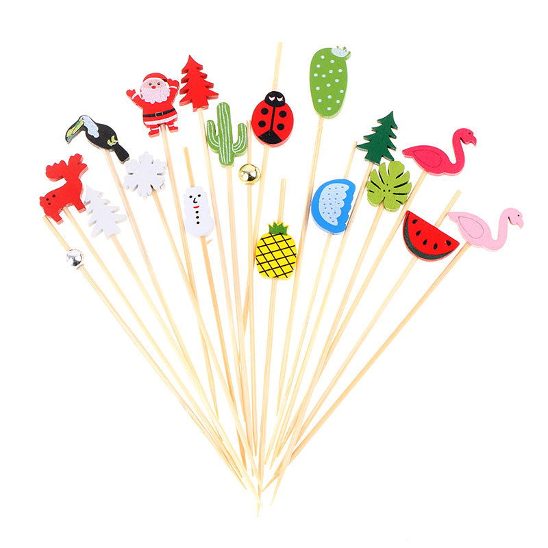 100pcs12cm Tusuk Sate Bambu Bu - Bamboo Cutlery Set ulasan dan harga