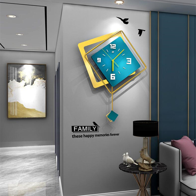 Jam Dinding 3D Nordic Square S - Luxury Lifestyle Homes ulasan dan harga