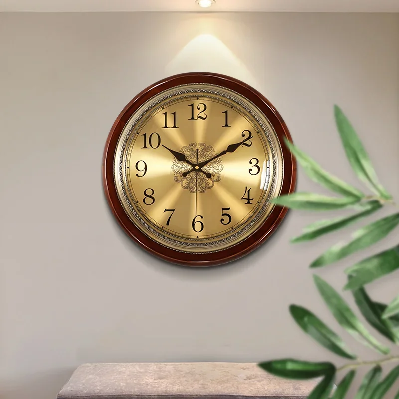 Jam dinding kayu mewah logam R - Luxury Lifestyle Gifts ulasan dan harga